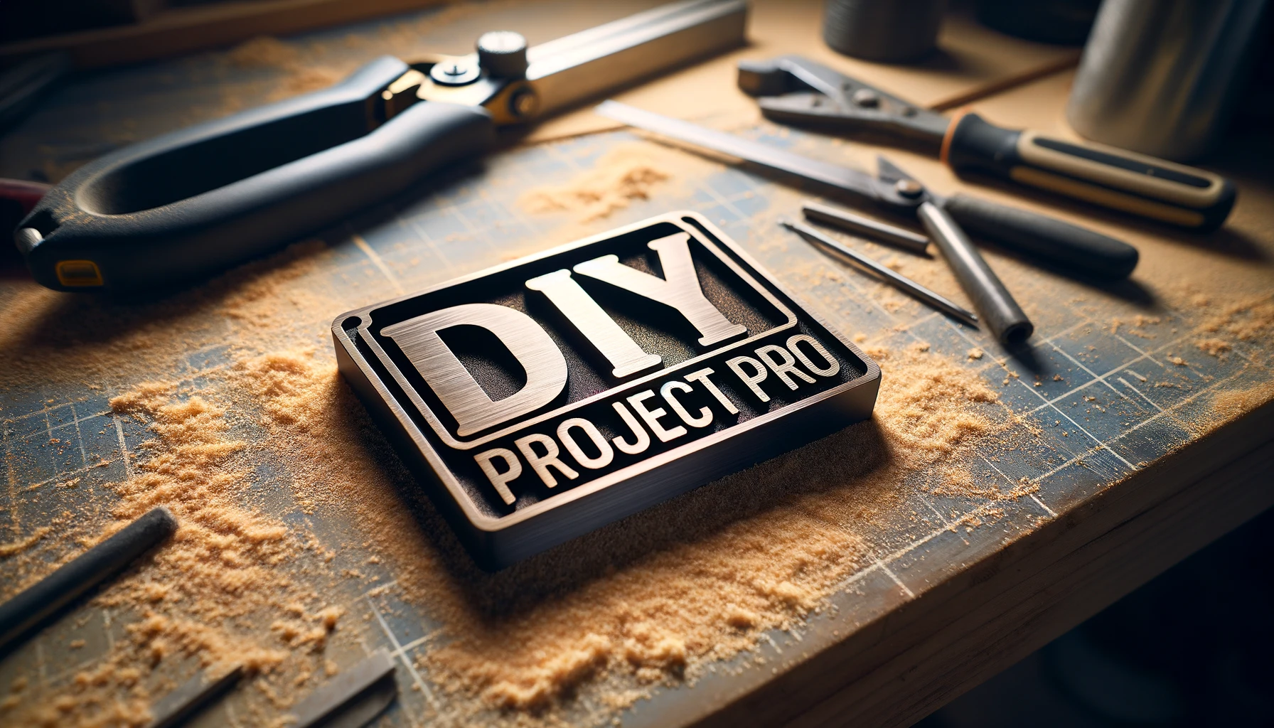 DIY Project Pro sign on a workbench